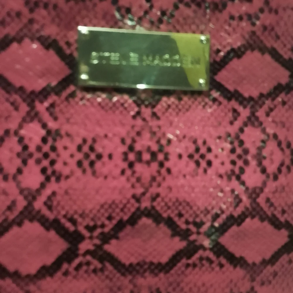Steve Madden Vibrant Pink Snake‎ Print Cosmetic Bag
